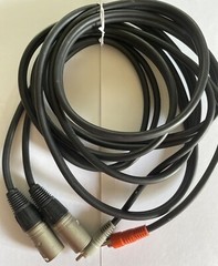 9ft. 2-XLR 3C Male to 2-RCA Male Stereo Audio Cable XR-A220B