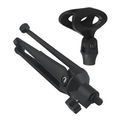 Mini Desktop Microphone Stand Tripod Adjustable Mic Holder Table Bracket