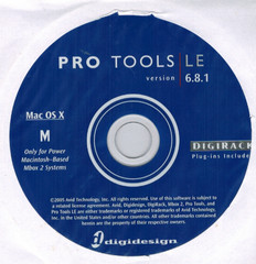 Avid Digidesign ProTools LE 6.8.1 w/DigiRack Plug-Ins for Mac OS X CD-ROM (2005)
