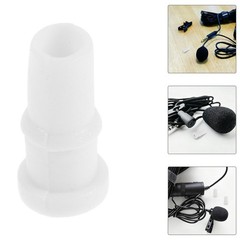 50Pcs White Lapel Microphone Tail Boots for 2Mm Cable Daily Use Mic Protector