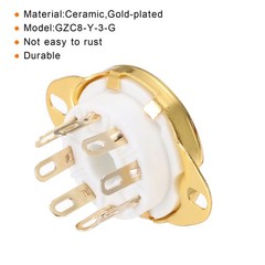 4 Pcs 8pin Tube Socket Ceramic Vacuum Tube Protect DIY Tube Pin Socket White