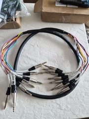 PRORECK 6ft Snake Cable, 8-Channel Shielded Audio Cable 1/4“ TRS, with…