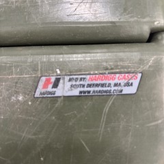 Hardigg Equipment Transit Hard Case / Military Green ATA Flight Case 19x19x13
