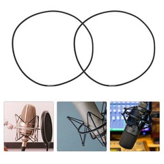 12Pcs Black Elastic Bands Replacement for Microphone Shock Mount High Absorption