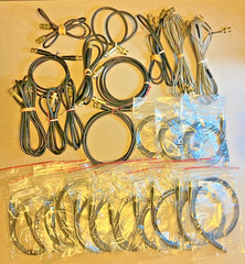 Lot of 27 Pro New and Used Mixed Lot of Mostly Male BNC Cables Cords