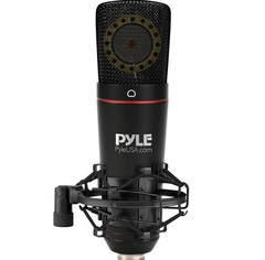 Pyle Large Diaphragm Cardioid Condenser XLR Microphone Kit – Big Capsule 34mm…