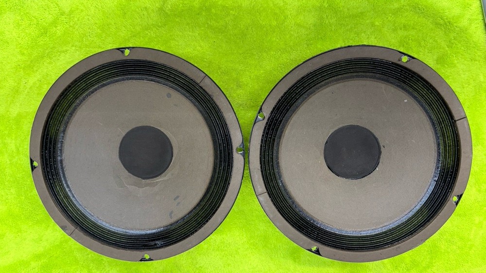 2X 10″ Speaker woofer drivers LOOKS JBL NO BRAND Marked 1970s Work GREAT HEAVY🔥