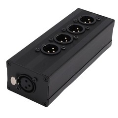 XLR 3 Pin Splitter Box With Robust Construction For PA System Easy To Use