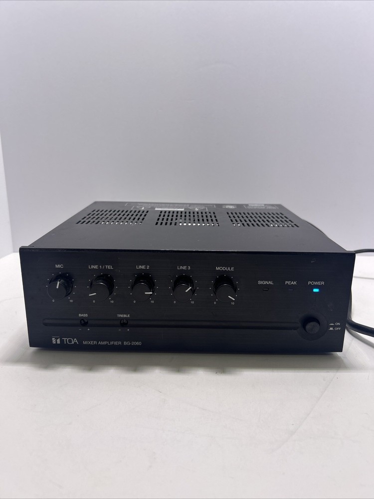 TOA BG-2060CU 5 Channel Mixer Amplifier- JJ K2C