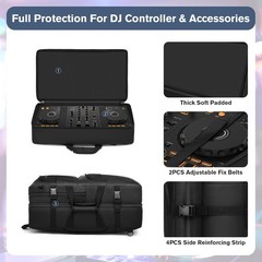 DJ Controller Case Compatible with Pioneer DDJ-FLX4/DDJ-400/DDJ-REV1 – Thick
