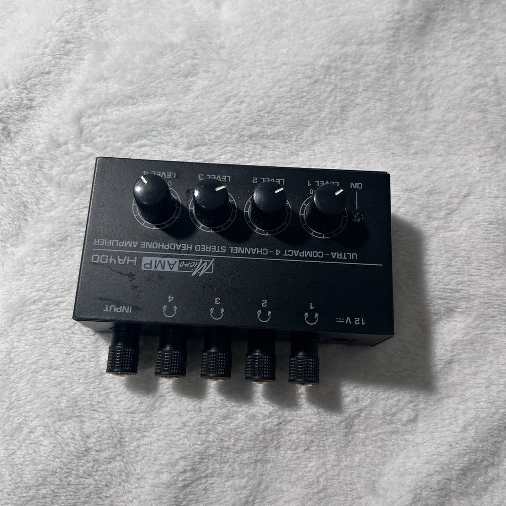 Behringer MicroAmp HA400 Ultra Contact 4 Channel Stereo Headphone Amplifier