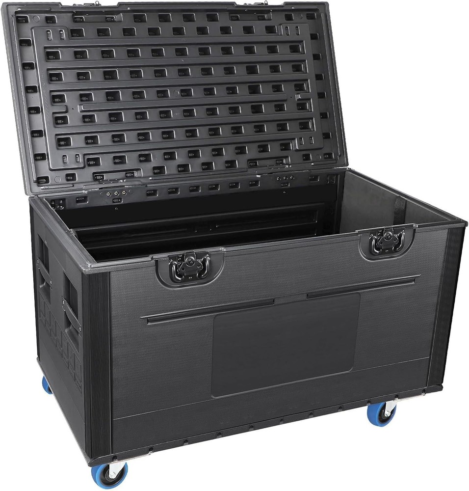 44″x22″x25″ Heavy Duty ATA Cable Trunk Flight Case Stackable for DJ Stage Gear