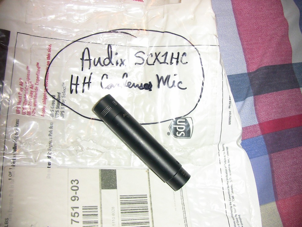 Audix SCX1 Cardioid Condenser Microphone- Brand New and never used but open box.