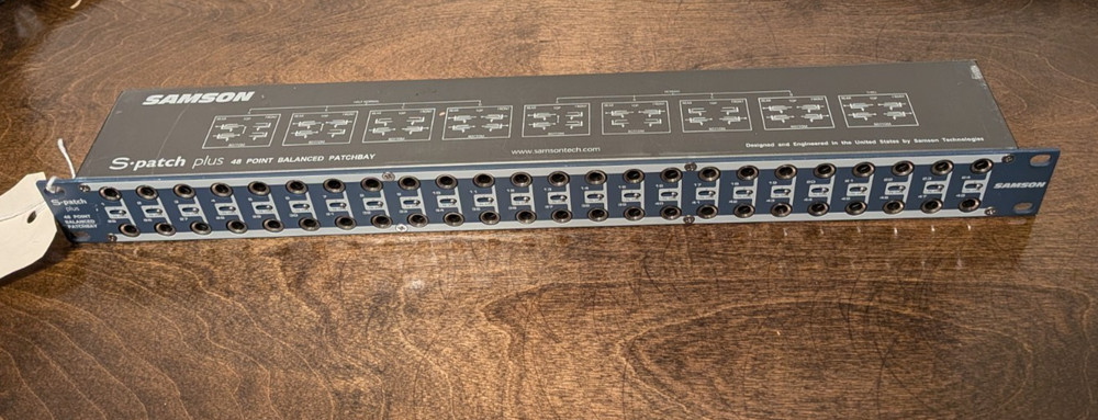 Samson S-Patch Plus 48-Point Balanced Patchbay