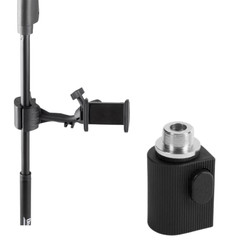 Mic Stand Smartphone Holder +Professional Quick-Release Mic Adapter Vocal Bundle