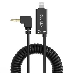 Lightning to 3.5mm TRS Microphone Cable with Headphone Jack Compatible with i…