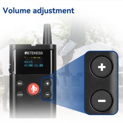 Retekess TT126 Two-Way Tour Guide System Mic Transmitter and One Receiver Church