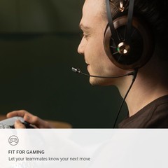 Omnidirectional Boom Mic 3.5mm for Gaming & Remote Work 2.5m Cable