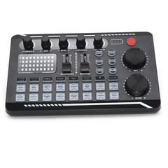 Live Sound Card and Audio Interface with DJ Mixer Effects Voice Changer Bluetoot