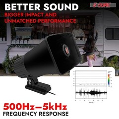 5Core PA Speaker Pair 5×8″ 65W Bull Horn Loud Audio 8Ohm Outdoor Speakers System