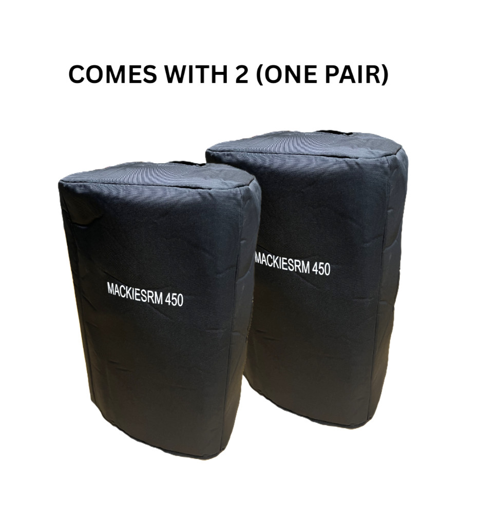 2 (One Pair) LASE Speakers Slip Padded Covers MACKIE SRM-450 V1, V2, V3 & C300