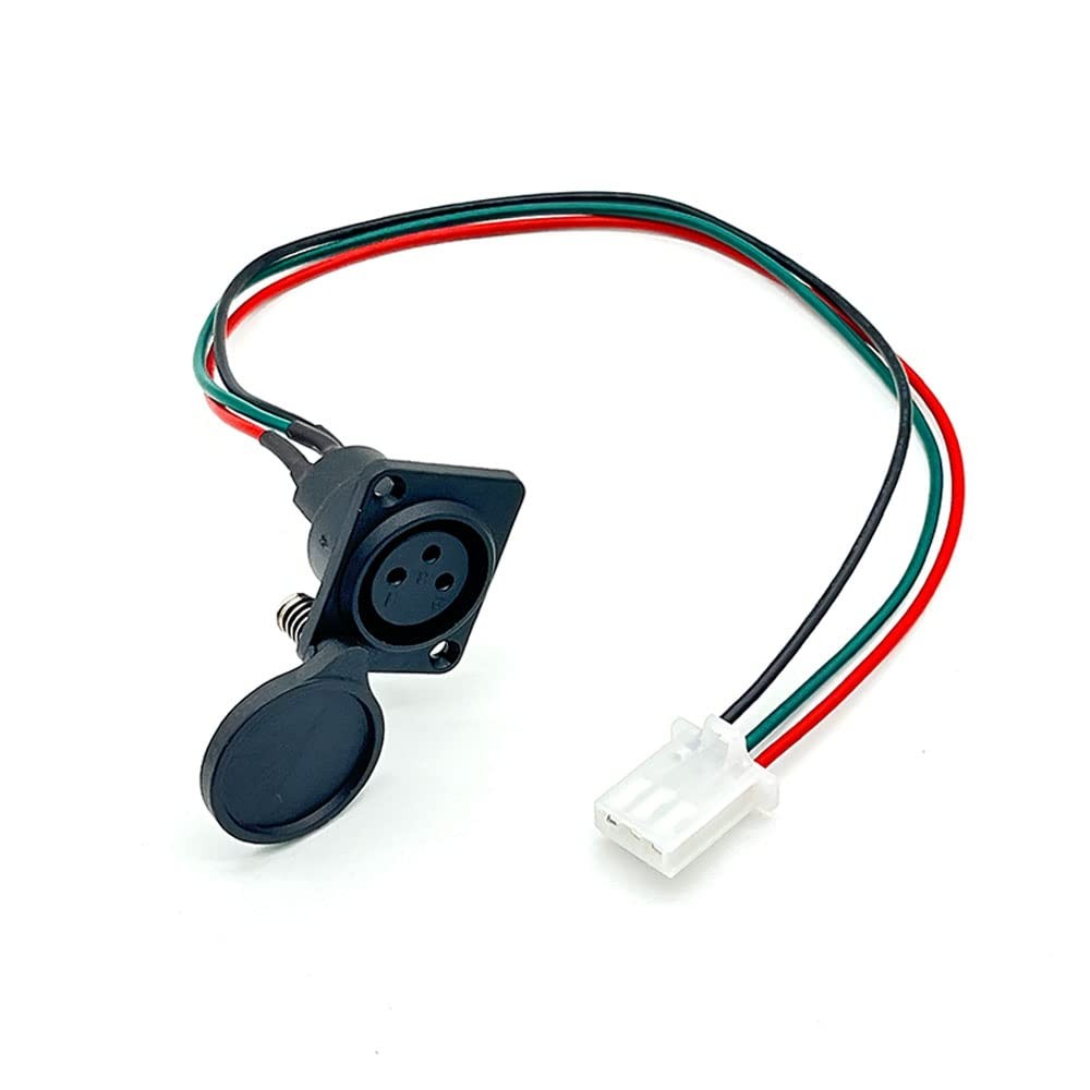3 Wire 3-Pin XLR Charging Port Cable for E-Bike, E-Scooter, Mobility, Wheelch…
