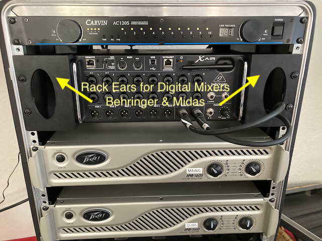 Improved – Rack Ears – Behringer XR16 XR18 SD16 & Midas MR16 MR18 Digital Mixers