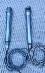 Unbranded Vintage Microphones (set of 2)