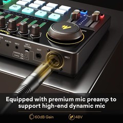 Podcast Equipment Bundle with Audio Interface and XLR Condenser Microphone, M…