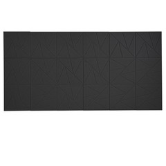 VEVOR 18 Pack Acoustic Wall Panels 11.8 x 11.8 x 0.4 inch Self-Adhesive Black