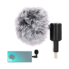 Smartphone Microphone Plastic Metal 90 Degree Adjustable Noise Reducti CRY
