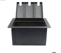 Elite Core Recessed Stage Floor Box w/ 6 XLR F Connectors & Duplex AC Outlet NEW