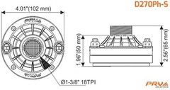 D270Ph 1″ Exit Horn Driver – Enhanced Sound Quality for Small Venue Applications