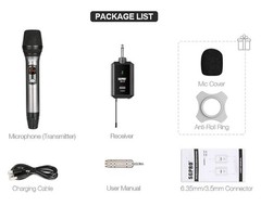 SGPRO Multiple-Purpose Wireless Microphone Set Compact Receiver Mute Function
