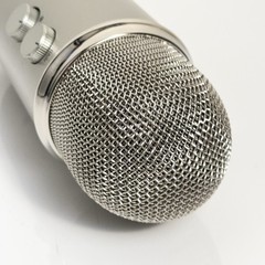 Blue Yeti USB Condenser Microphone Silver Multi Pattern Tested Working ONLY