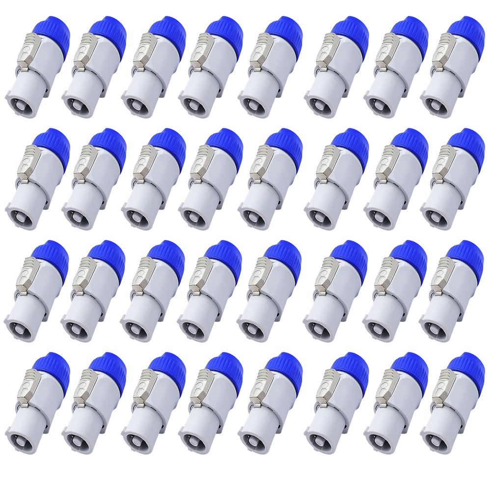 40x Powercon 3 Pin AC Connector Male Plug Speaker Power Adapter NAC3FCA NAC3MA-1