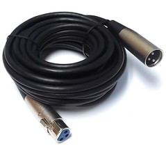 6 Pack Lot XLR Shielded Balanced Microphone Mic Audio Cable Male to Female 25ft
