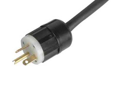 CBI 15ft Metal Quad Box Power Cable 4 outlet box 20amp Sideways Plug Blade