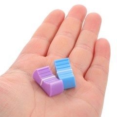 12Pcs Reusable Flat Push Knobs Plastic Mixer Fader Caps Assorted Colors