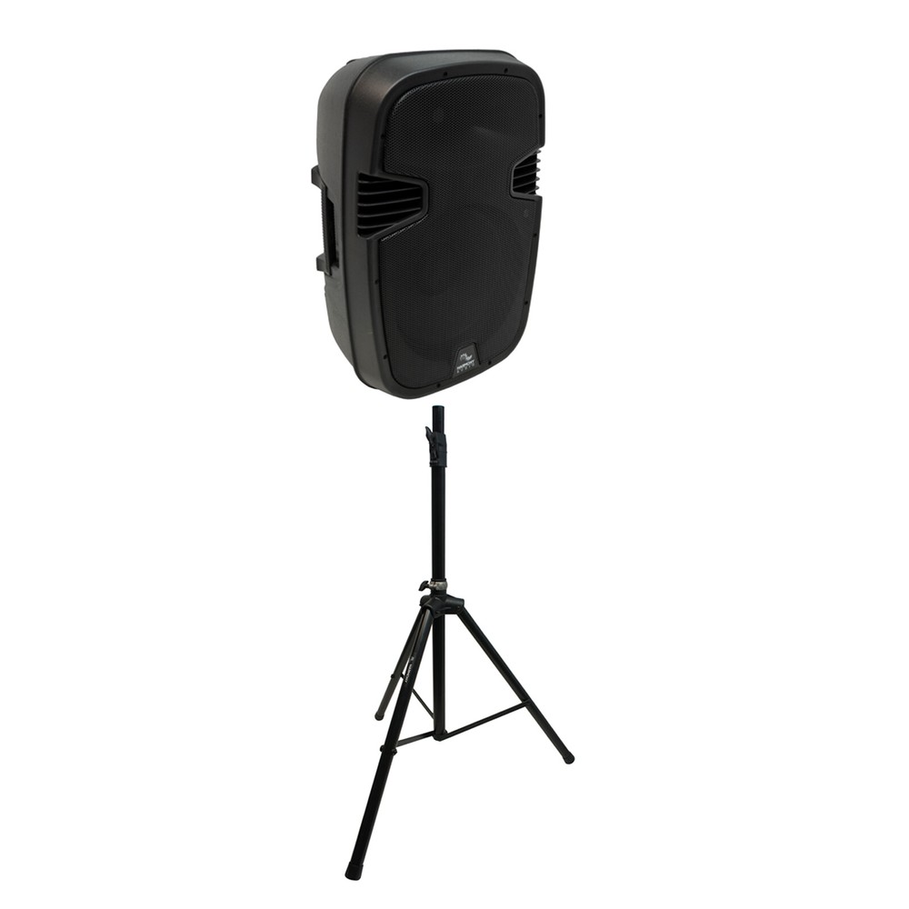 Harmony Audio 12″ Bluetooth Powered PA Speaker with Tripod Stand