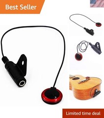 Compact 2.5“ Piezo Microphone Pickup for Cello, Ukulele & String Instruments