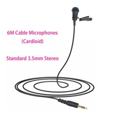 Normal 3.5mm Stereo Lavalier Microphone For Recording Speech Singing Laptop 6m
