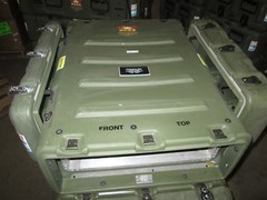Rackmount 03U x24 Hardigg MAC Rack W/ Wheels Shock Mount 19″ Case Pelican Green1