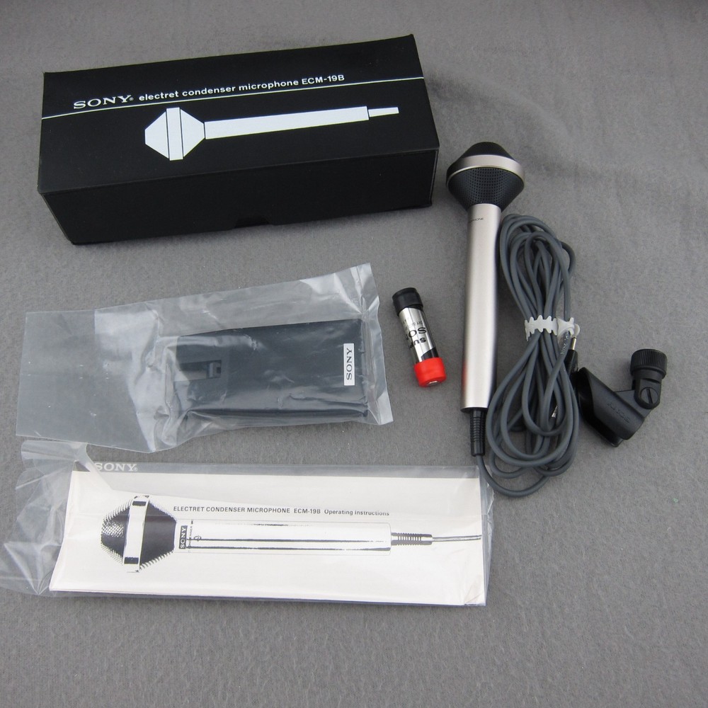 Sony Electret Condenser Microphone ECM-19B Made in Japan Tested Working