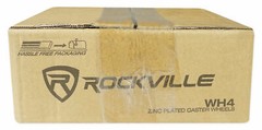 Rockville 3″ Locking+Swivel Steel Caster Wheels For Mackie Thump18S Subwoofer