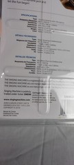 Singing Machine SMM-205 Unidirectional Dynamic Karaoke Microphone Plug In