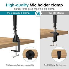 YOUSHARES Table Mount Clamp for Mic Boom Arm Clamp for Microphone Arm Stand