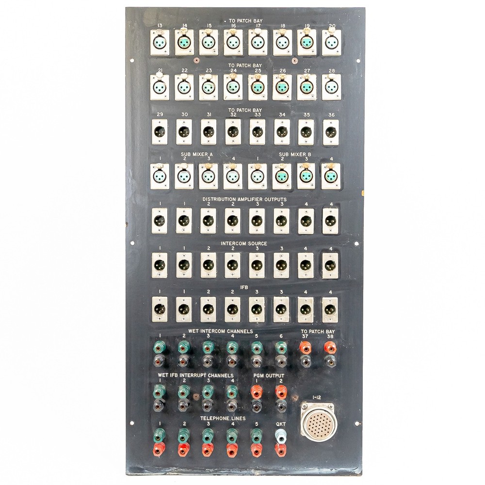 Wall-Mount XLR Patch Bay -21 In / 32 Out + 20 Terminal Inputs + 37-Pin Connector