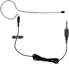 Single Earhook Headworn Microphone 3.5mm Plug + 1/4″ Plug Black