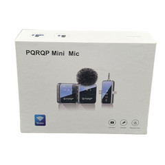 PQRQP GT19 3 in 1 Wireless Lavalier Microphone 2 Mics New